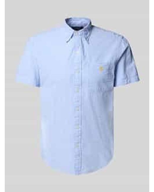Polo Ralph Lauren Custom Fit Vrijetijdsoverhemd Met Button-downkraag in het Blue voor heren