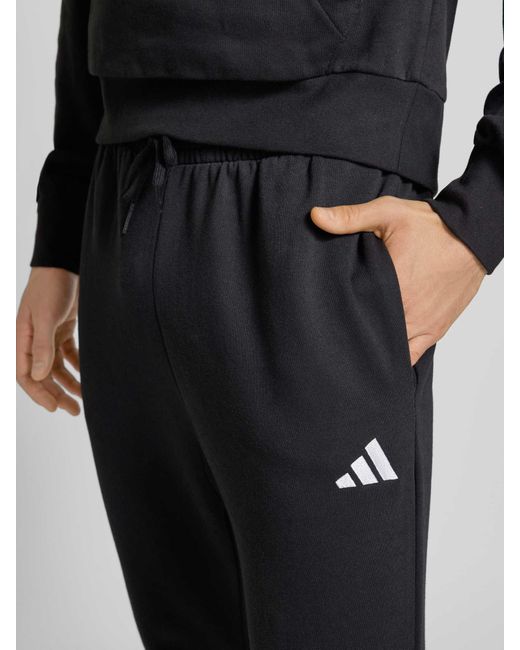 Adidas Regular Fit Sweatpants Met Logostitching in het Blue voor heren