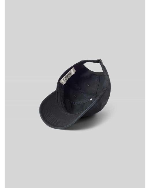 Forét Basecap mit Label-Stitching in Black für Herren