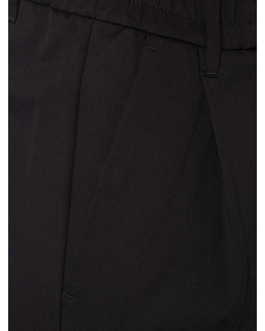 Drykorn Bundfaltenhose mit Stretch-Anteil Modell 'Chasy' in Black für Herren