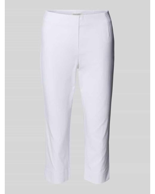 SteHmann White Caprihose aus Viskose-Mix Modell 'INA'