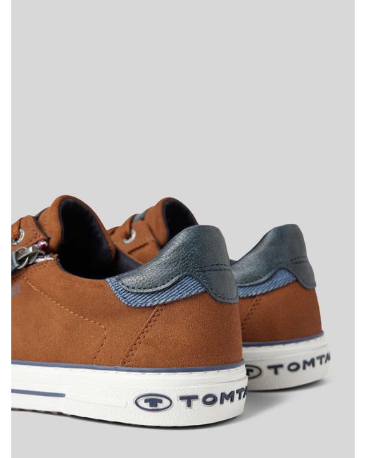Tom Tailor Sneakers Met Ritssluiting in het Brown voor heren