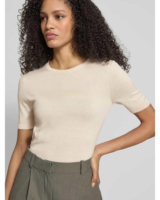 Weekend by Maxmara Natural Slim Fit Strickpullover aus Seide-Baumwoll-Mix Modell 'GABARRA'