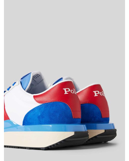Polo Ralph Lauren Sneaker mit Logo-Stitching Modell 'TRAIN 89' in Blue für Herren