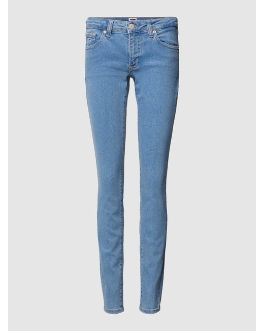 Tommy Hilfiger Skinny Fit Jeans Met 5-pocketmodel in het Blue voor heren