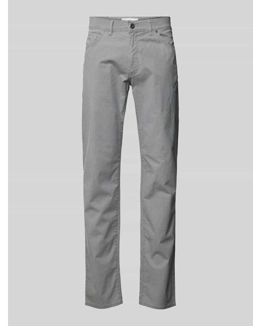 Brax Regular Fit Hose im 5-Pocket-Design Modell 'CADIZ' in Gray für Herren