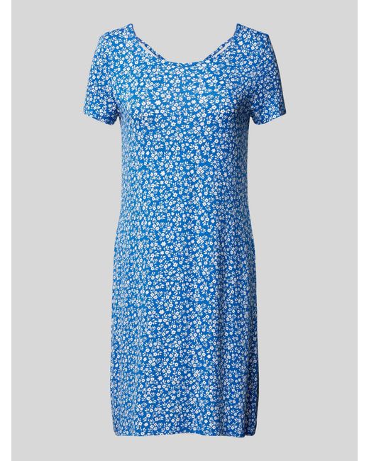 ONLY Mini-jurk Met Bloemenmotief in het Blue