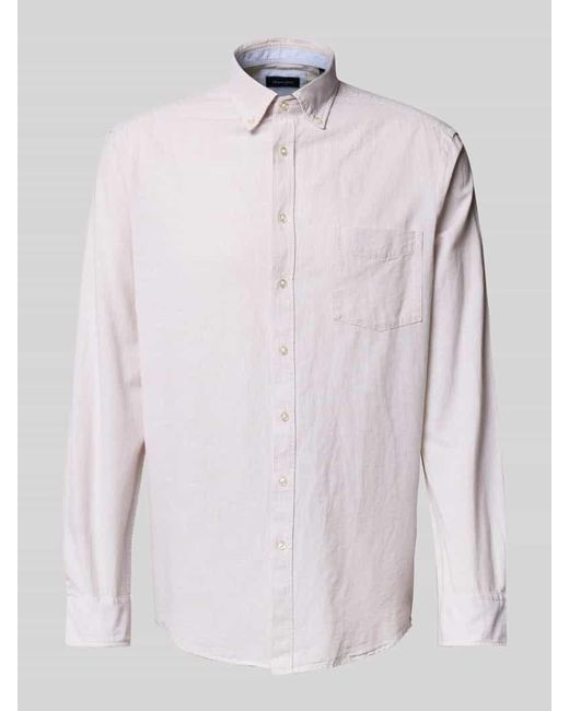 Christian Berg Men Regular Fit Freizeithemd mit Button-Down-Kragen in Pink für Herren