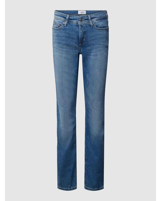 Cambio Blue Regular Fit Jeans im 5-Pocket-Design Modell 'PARLA'