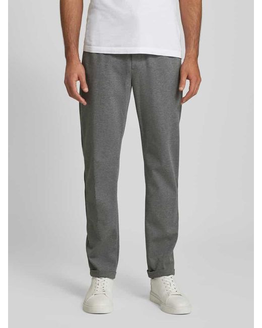 Tom Tailor Tapered Fit Chino Mit Viskose in Gray für Herren