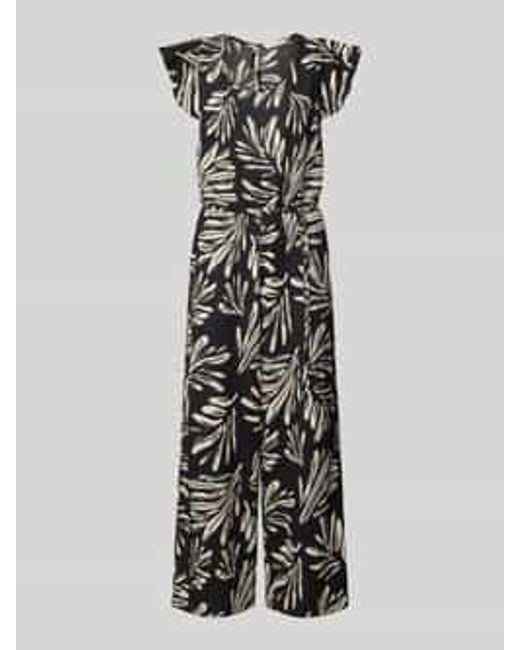 Tom Tailor Relaxed Fit Jumpsuit Met Structuurmotief in het White