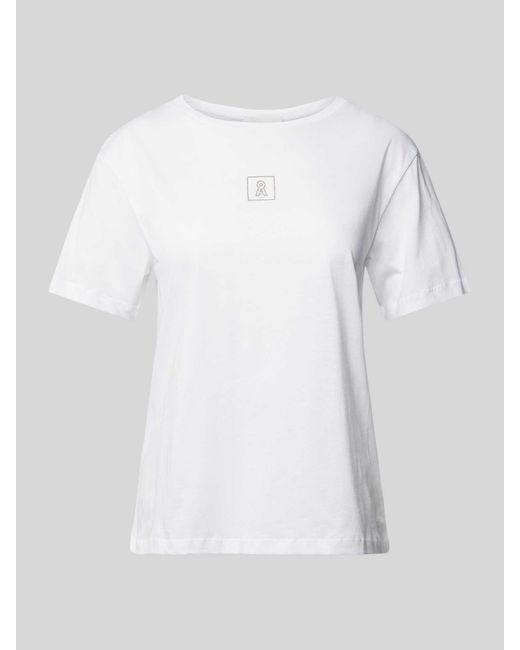 ARMEDANGELS T-shirt Met Labelstitching in het White