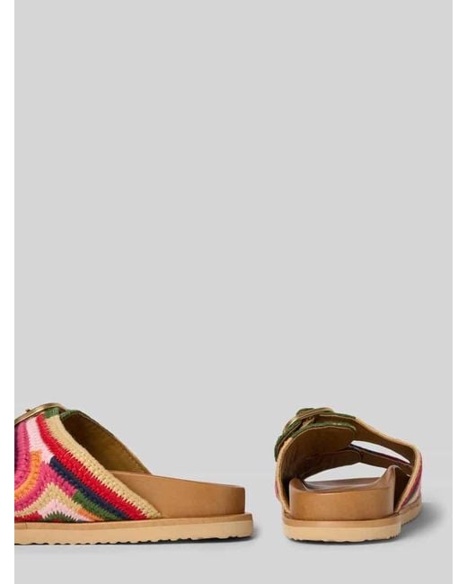 Inuovo Multicolor Slides in Flecht-Optik