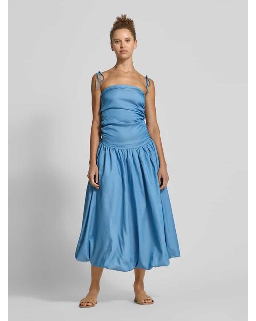 Amy Lynn Blue Cocktailkleid mit Raffungen Modell 'ALEXA'