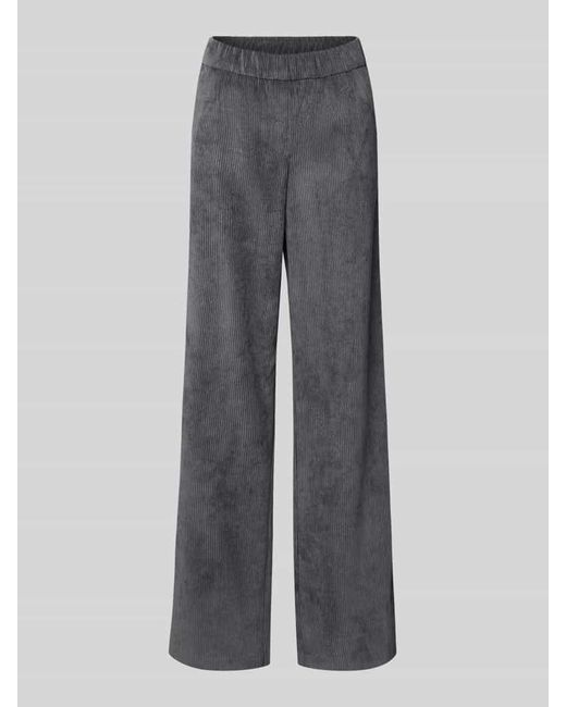 M·a·c Gray Stoffhose mit französischen Eingrifftaschen Modell 'Chiara'