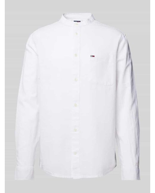 Tommy Hilfiger Regular Fit Freizeithemd mit Maokragen in White für Herren