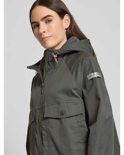 Frieda & Freddies Gray Jacke mit Zweiwege-Reißverschluss Modell 'DOLORES'