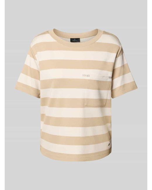 Monari Natural T-Shirt mit Brusttasche