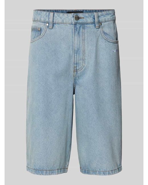 PEGADOR Bermudas mit Label-Stitching Modell 'KOLAR JORTS' in Blue für Herren