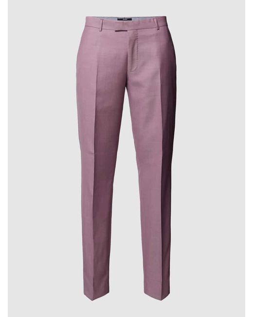 Joop! Slim Fit Anzughose aus Schurwolle Modell 'Blayr' in Purple für Herren