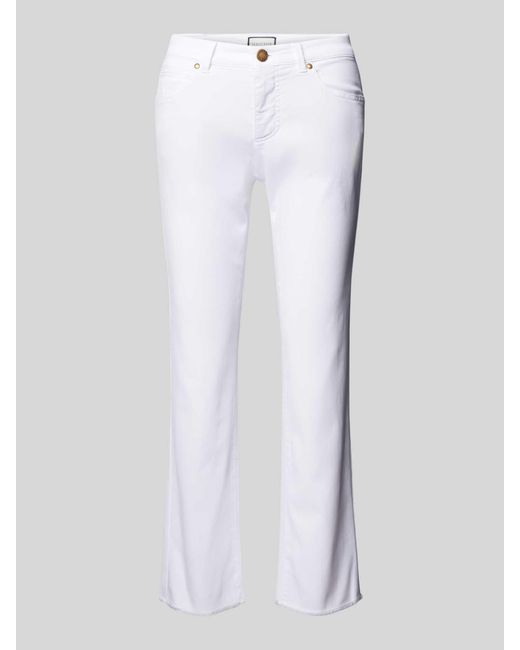 Seductive White Bootcut Jeans im 5-Pocket-Design Modell 'CLAIRE'