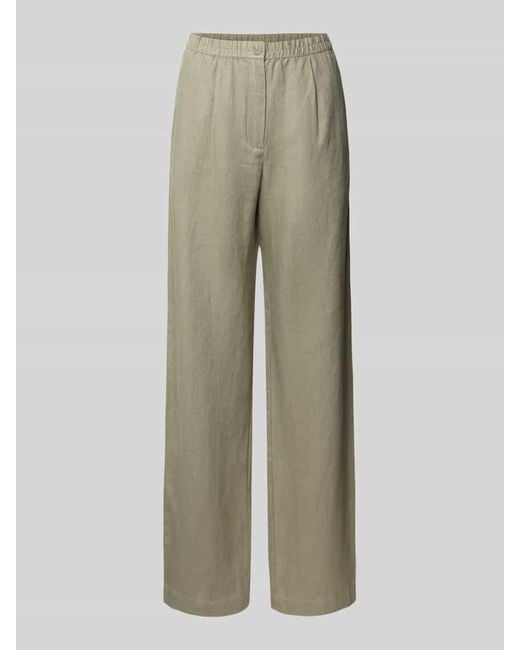 Samsøe & Samsøe Green Stoffhose mit Knopfverschluss Modell 'SATOVE'