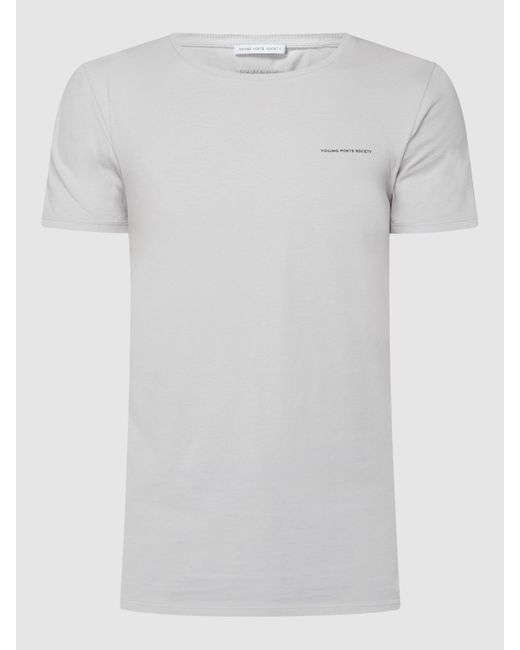YOUNG POETS SOCIETY T-Shirt mit Logo Modell 'Hein' in White für Herren