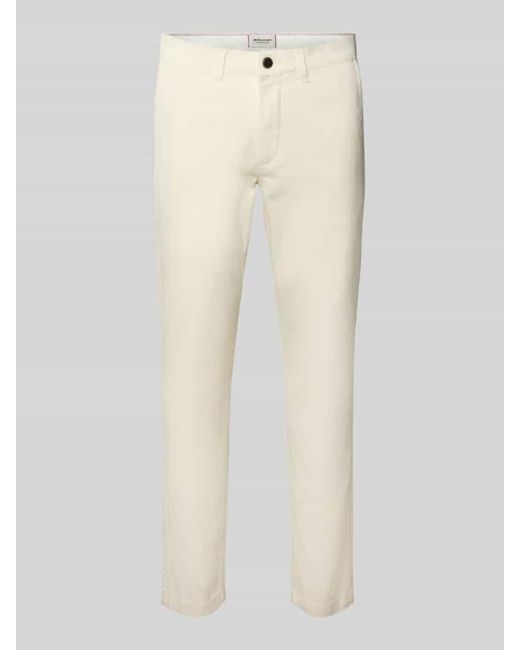 Jack & Jones Slim Fit Hose mit Eingrifftaschen Modell 'MARCO' in White für Herren