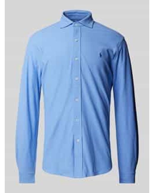 Polo Ralph Lauren Regular Fit Vrijetijdsoverhemd Met Kentkraag in het Blue voor heren