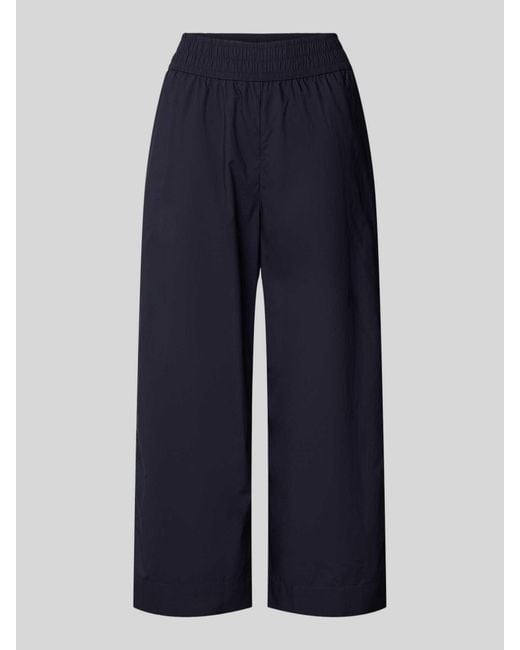 Marc O' Polo Broek Met Verkorte Pasvorm En Elastische Band in het Blue