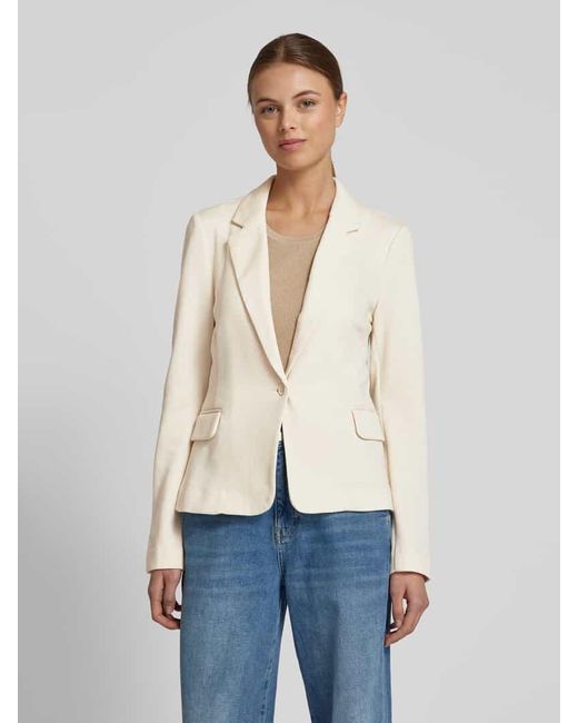 Vero Moda Natural Regular Fit Blazer Mit Baumwoll-Anteil Modell 'Julia'