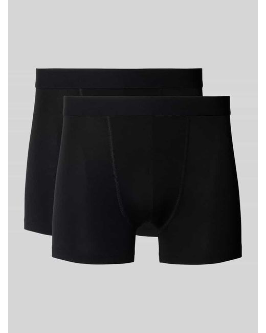 Bread & Boxers Trunks Mit Elastischem Bund Im 2Er-Pack in Black für Herren