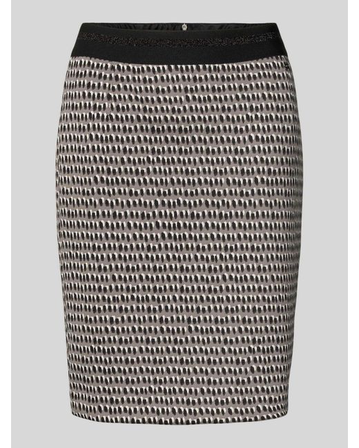 Marc Cain Minirok Met Naadritssluiting in het Gray