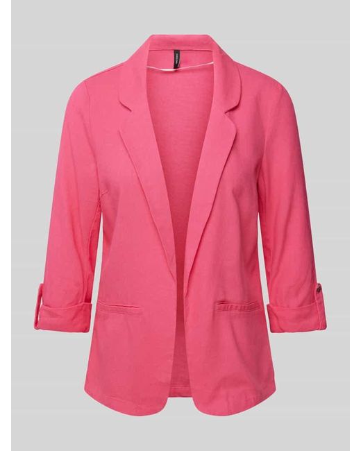 Vero Moda Blazer in unifarbenem Design aus Viskose-Leinen-Mix in Pink für Herren