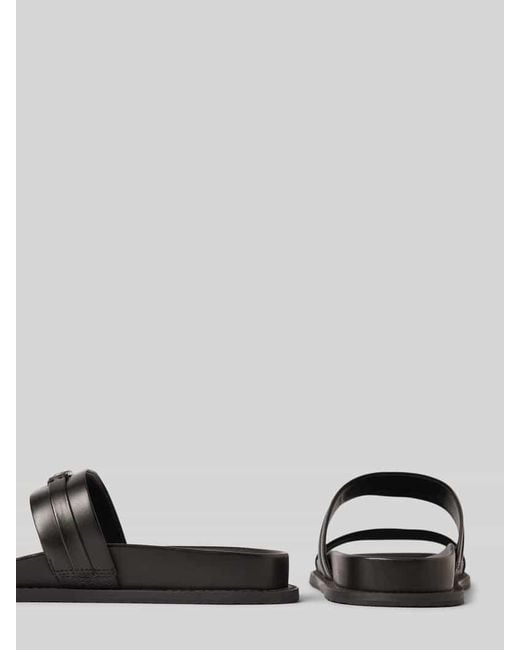 MICHAEL Michael Kors Black Sandalen Mit Label-Detail Modell 'Mandy'