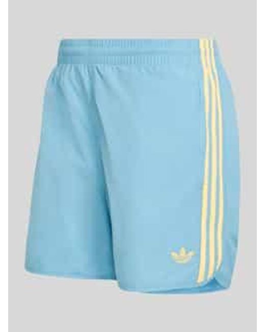 Adidas Originals Regular Fit Trainingsshorts Met Gestikt Logo in het Blue voor heren