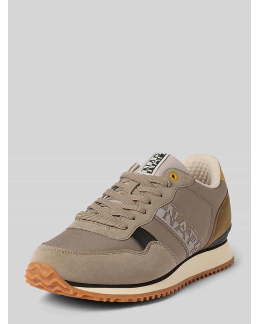 Napapijri Sneaker mit Schnürung und Label-Detail in Natural für Herren