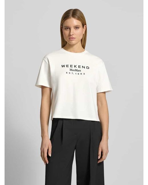 Weekend by Maxmara Multicolor Regular Fit T-Shirt aus reiner Baumwolle Modell 'SABATO'