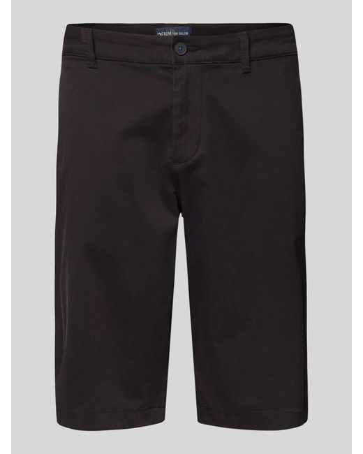 Tom Tailor Regular Fit Bermuda's Van Katoenmix in het Black voor heren