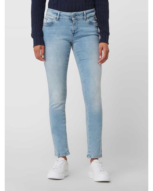 Blue Monkey Blue Slim Fit Jeans Mit Stretch-Anteil Modell 'Laura'