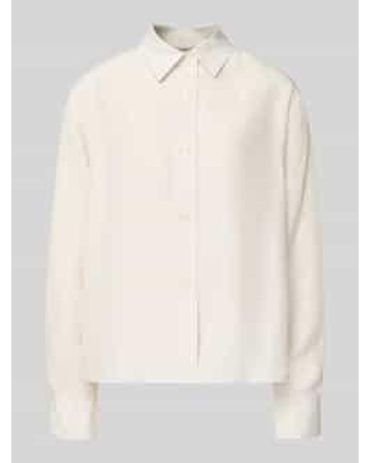 0039 Italy Overhemdblouse Met Knoopsluiting, Model 'Elsa' in het Natural