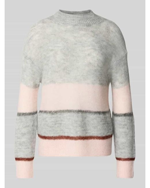 S.oliver Gray Relaxed Fit Strickpullover mit Woll-Anteil