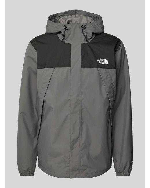 The North Face Windbreaker Met Labelprint in het Gray voor heren