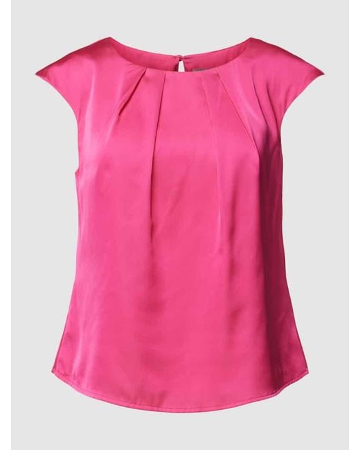 christian berg Pink Blusenshirt in unifarbenem Design