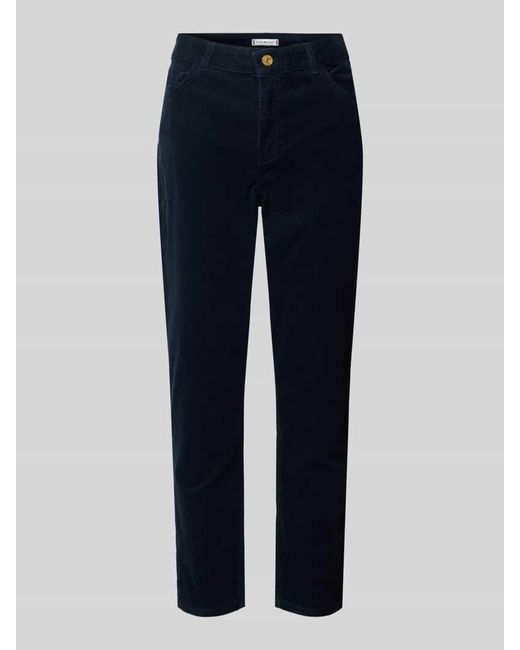 Tommy Hilfiger Blue Stretch Slim Fit Cordhose Im 5-Pocket-Design