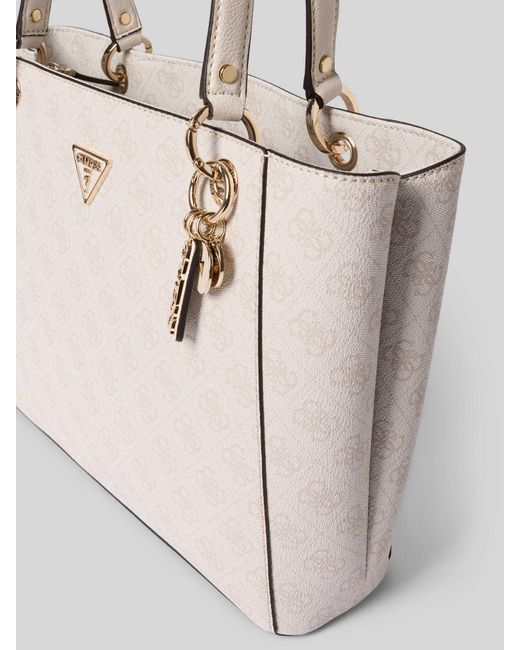 Guess Handtas Met Labelapplicatie in het Natural