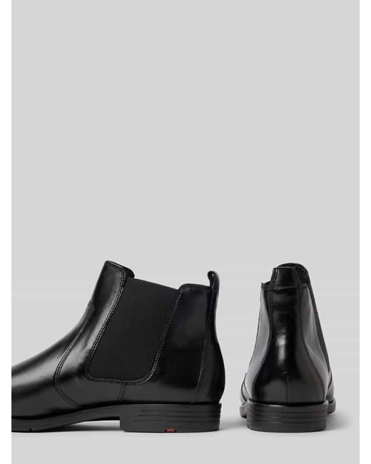 Lloyd Chelsea Boots aus Leder mit Zugschlaufe Modell 'EEZY' in Black für Herren
