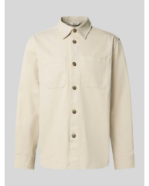 SELECTED Regular Fit Overhemdjack Van Puur Katoen, Model 'Travis' in het Natural voor heren