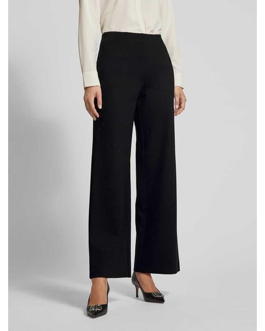 Seductive Black Stoffhose mit französischen Eingrifftaschen Modell 'Kimberly'