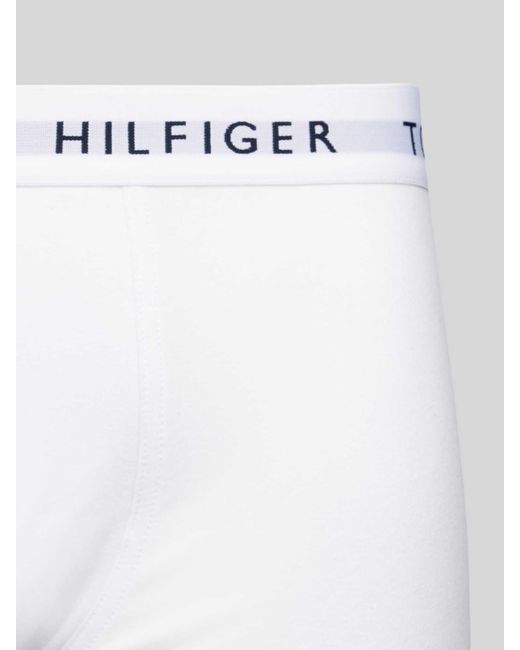 Tommy Hilfiger Trunks mit elastischem Logo-Bund im 3er-Pack in White für Herren